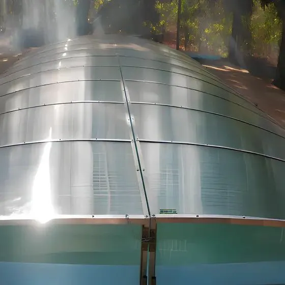 Cobertura Retrátil para Piscina em Valinhos SP — Cobertura com calha lateral para escoamento