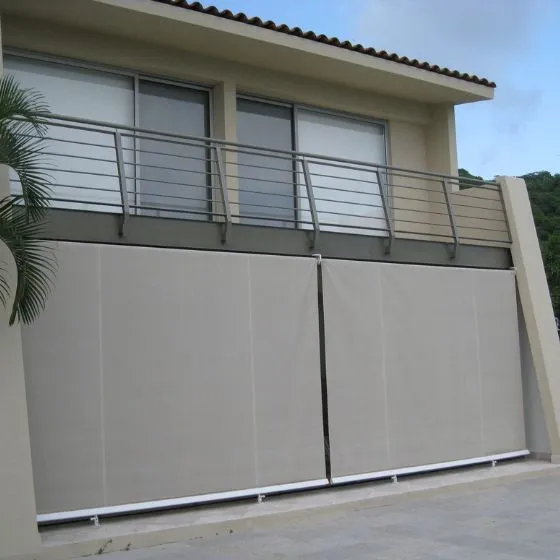Toldo Cortina Fechamento Vertical em Valinhos SP — Cobertura em passagem coberta entre ambientes